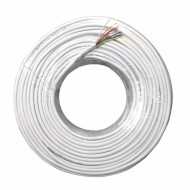Καλώδιο συναγερμού λευκό 8x0.22mm² 4 ζευγών προέκτασης τηλεφώνου χωρίς θωράκιση Καλώδιο συναγερμού λευκό 8x0.22mm² 4 ζευγών προέκτασης τηλεφώνου χωρίς θωράκιση