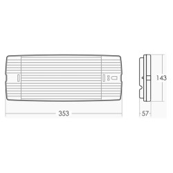 Φωτιστικό ασφαλείας Olympia Electronics GR-310/12L/90/A 1,5h μη συνεχούς/συνεχούς λειτουργίας