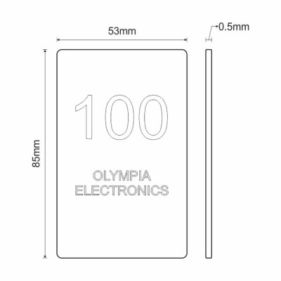Κάρτα ελέγχου RF-50/Τ με εκτύπωση Laser τεχνολογίας RFID για καρτοδιακόπτες RF-52 και RF-53