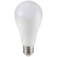 Λάμπα LED αχλάδι A65 E27 15W 230V θερμό φως 3000k 1330Lm δέσμης 200° ντιμαριζόμενη