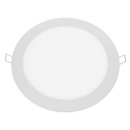 Φωτιστικό PANEL LED χωνευτό λευκό στρόγγυλο 230VAC 18W ψυχρό χρώμα φωτός 6500K 1800lm Φ220mm