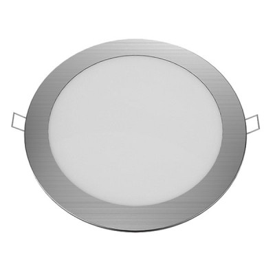 Φωτιστικό PANEL LED νίκελ ματ στρόγγυλο χωνευτό 18W ενδιάμεσο χρώμα φωτός 4000K 1800lm Φ220mm Φωτιστικό PANEL LED νίκελ ματ στρόγγυλο χωνευτό 18W ενδιάμεσο χρώμα φωτός 4000K 1800lm Φ220mm