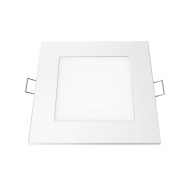 Φωτιστικό LED SLIM PANEL χωνευτό 6W ενδιάμεσο χρώμα φωτός 4000K 470lm με εξωτερική διάσταση 118x118mm