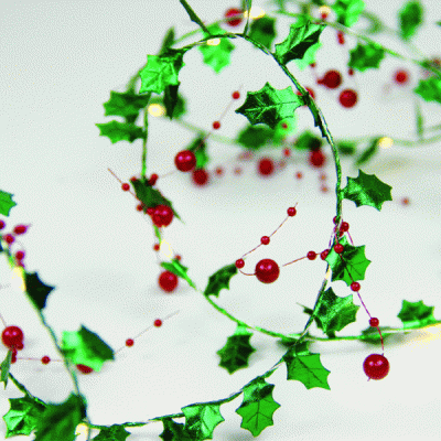 Γιρλάντα BERRIES GARLAND 20 LED λαμπάκια θερμό φως με καλώδιο χαλκού και μπαταρίες 2ΧΑΑ 1,8m IP20 