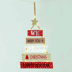 Ξύλινο διακοσμητικό XMAS TREE με 20 led λαμπάκια σε θερμό φως και μπαταρίες 2ΧAA 4x39cm Ξύλινο διακοσμητικό XMAS TREE με 20 led λαμπάκια σε θερμό φως και μπαταρίες 2ΧAA 4x39cm