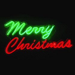 Διακοσμητικό κρεμαστής τοποθέτησης MERRY CHRISTMAS με 271 led SMD σε πράσινο και κόκκινο φως σταθερό IP44 50x25cm 5m καλώδιο