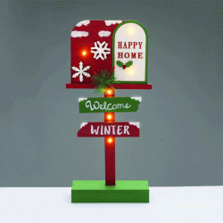 Ξύλινο διακοσμητικό WELCOME WINTER με 6 LED λαμπάκια σε θερμό φως και λειτουργία με μπαταρίες 2ΧΑΑΑ 18x6x39.5cm IP20 Ξύλινο διακοσμητικό WELCOME WINTER με 6 LED λαμπάκια σε θερμό φως και λειτουργία με μπαταρίες 2ΧΑΑΑ 18x6x39.5cm IP20