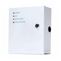 Τροφοδοτικό-κατανεμητής ZTP-1205B-04F για C.C.T.V. κάμερες με λειτουργία back up μπαταρίας (UPS) 12V 5A 4 καναλιών