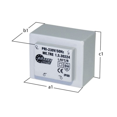 Πακτωμένος μετασχηματιστής TRM-090-21-2 2X9V AC 2,1VA Πακτωμένος μετασχηματιστής TRM-090-21-2 2X9V AC 2,1VA