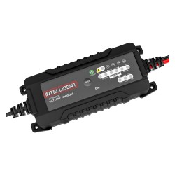 Intelligent αυτόματος φορτιστής μπαταριών 6V-12V 6A MW-LB-60 για μπαταρίες μολύβδου LEAD-ACID και LITHIUM (LiFePO4) 279,3x119x68,2mm