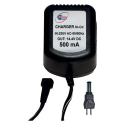 Φορτιστής μπαταριών Ni-Cd 14.4VDC 500mA 230V AC 50/60 Hz 100x60x50mm
