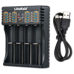 Πολυφορτιστής Lii 402 μπαταριών Ni-Cd/Ni-MH, Li-Ion 4 θέσεων 116x90x30mm