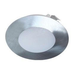 Led σποτ χωνευτό στρόγγυλο νίκελ ματ 2W 230V AC ενδιάμεσο φως 4000k 160lm δέσμης 100° 30000h Led σποτ χωνευτό στρόγγυλο νίκελ ματ 2W 230V AC ενδιάμεσο φως 4000k 160lm δέσμης 100° 30000h