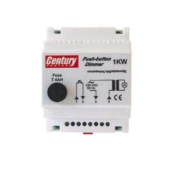 Dimmer ράγας με μπουτόν, 100–1000W, για ωμικά & επαγωγικά φορτία, 230V AC