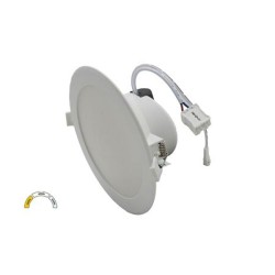 LED φωτιστικό ψευδοροφής Φ174mm ντιμαριζόμενο 18W με δυνατότητα επιλογής χρωμάτων CCT σε λευκό χρώμα IP44