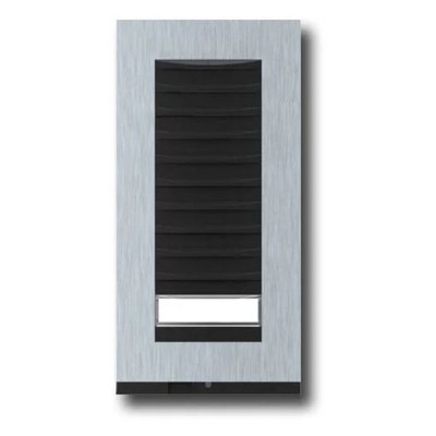 Πρόσοψη μπουρονιέρας targa με 1 πλήκτρο για ήχο HPC/1 ST ανθρακί χρώμα