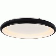 Φωτιστικό οροφής LED 100W θερμό φως 3000k 7010lm μαύρο μεταλλικό D81xh8,5cm