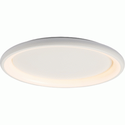 Φωτιστικό οροφής LED 100W θερμό φως 3000k 7010lm D81xh8,5cm λευκό μεταλλικό