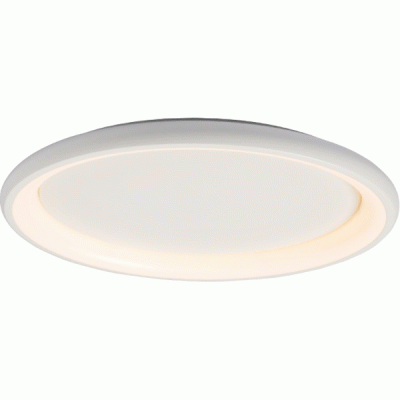 Φωτιστικό οροφής LED 100W θερμό φως 3000k 7010lm D81xh8,5cm λευκό μεταλλικό