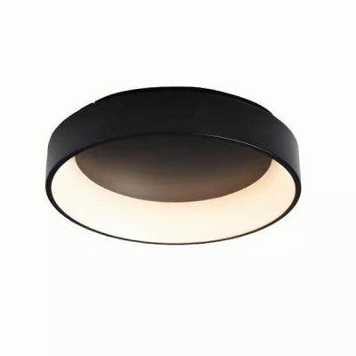 Φωτιστικό οροφής LED APOLLO D45xH14cm 34W θερμό φως 3000k 1700Lm μαύρο μεταλλικό