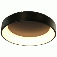 Φωτιστικό οροφής LED 48W θερμό φως 3000k 2630lm μαύρο μεταλλικό D60xh14cm