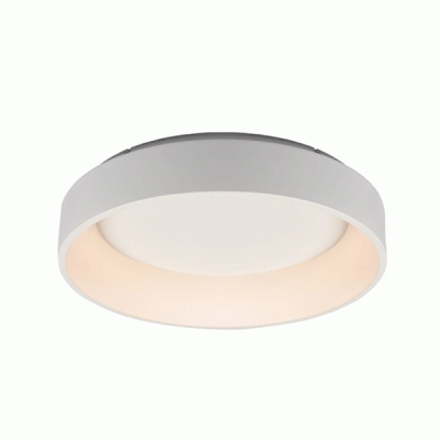 Φωτιστικό οροφής LED 48W θερμό φως 3000k 2630lm D60xh14cm μεταλλικό λευκό