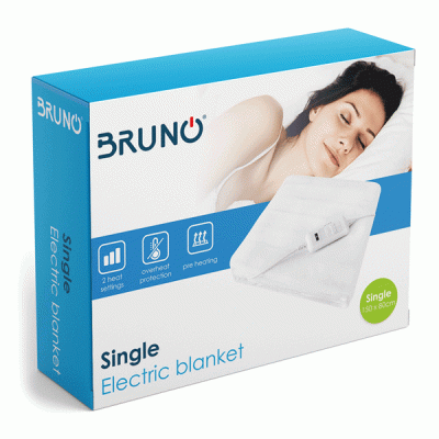Ηλεκτρική κουβέρτα BRUNO BRN-0064 μονή 150x80cm 60W με αποσπώμενο χειριστήριο