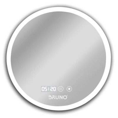 BRUNO καθρέφτης μπάνιου LED BRN-0200, στρόγγυλος, 24W, Φ70cm, IP67