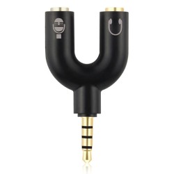 Splitter POWERTECH CAB-J043 3.5mm 4pin αρσενικό σε 2x 3.5mm 4pin θηλυκό