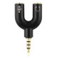 Splitter POWERTECH CAB-J043 3.5mm 4pin αρσενικό σε 2x 3.5mm 4pin θηλυκό Splitter POWERTECH CAB-J043 3.5mm 4pin αρσενικό σε 2x 3.5mm 4pin θηλυκό