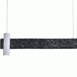 Κρεμαστό φωτιστικό LED LINEA 18W θερμό φως 3000k 1440lm και 1xGU10 μεταλλικό με εφέ μαρμάρου Κρεμαστό φωτιστικό LED LINEA 18W θερμό φως 3000k 1440lm και 1xGU10 μεταλλικό με εφέ μαρμάρου