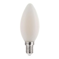 Λάμπα LED FILAMENT κεράκι FROSTY E14 4W 230V AC ενδιάμεσο φως 4000k 400Lm δέσμης 360°