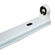 Σκαφάκι Slim για 1 λάμπα LEDT8 G13 120cm 230V τύπου φθορίου με τροφοδοσία στα 2 άκρα