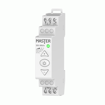 Ρυθμιστής dimmer LED φωτισμού ράγας με τηλεχειρισμό button 300W MASTER DM-300b