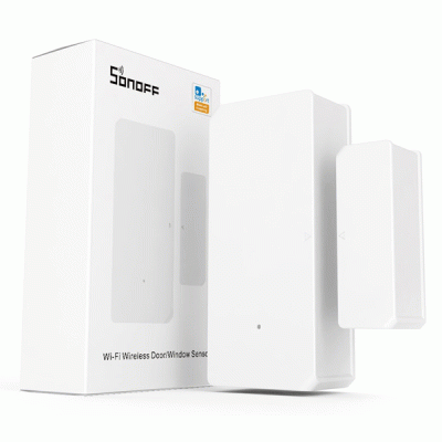 Ασύρματος μαγνητικός αισθητήρας SONOOF DW2-WI-FI λευκός με push ειδοποίηση στο smartphone