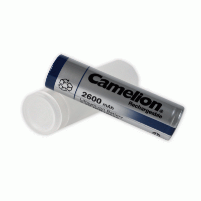 Μπαταρία λιθίου 18650 Camelion με χωρητικότητα 2600 mAh χωρίς προστασία 