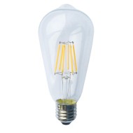 Λάμπα Led Filament ST64 αβοκάντο E27 8W 230V AC ενδιάμεσο φως 4000k 900lm δέσμης 360° 30000h