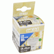 Λάμπα LED GU10 2.4W 220-240V θερμό φως 2700k 250lm δέσμης 36° 15000h Ø50mm