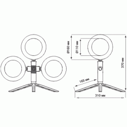 Φωτογραφικό δαχτυλίδι - Ring Light 6  Ø160mm 10W 3000k/4000k/6500k με Usb & 2.1mt καλώδιο
