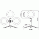 Φωτογραφικό δαχτυλίδι - Ring Light 6  Ø160mm 10W 3000k/4000k/6500k με Usb & 2.1mt καλώδιο