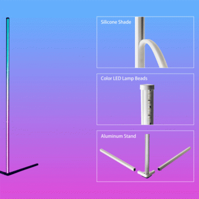 Led φωτιστικό κολώνα για γωνίες 12W RGB 1.4m εσωτερικών χώρων IP20 ντιμαριζόμενο Led φωτιστικό κολώνα για γωνίες 12W RGB 1.4m εσωτερικών χώρων IP20 ντιμαριζόμενο