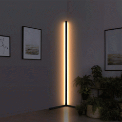 Led φωτιστικό κολώνα για γωνίες 12W θερμό φως 3000k εσωτερικών χώρων IP20 ντιμαριζόμενο