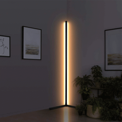 Led φωτιστικό κολώνα για γωνίες 12W θερμό φως 3000k εσωτερικών χώρων IP20 ντιμαριζόμενο
