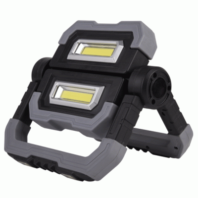 Φορητός προβολέας 2 COB 10W 6500k 900lm αναδιπλούμενος με 1m USB καλώδιο & μπαταρία 5000mAh