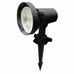 Φωτιστικό κήπου καρφωτό LED PAR38 15W ψυχρό φως 6500k 1300lm δέσμης 36⁰ μαύρο στεγανό IP65