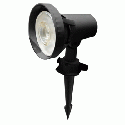 Φωτιστικό κήπου καρφωτό LED PAR38 15W θερμό φως 3000k 1300lm δέσμης 36⁰ μαύρο στεγανό IP65
