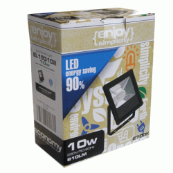 Προβολέας LED FloodLight enjoySimplicity 10W 230V θερμό φως 3000k 950lm δέσμης 110° στεγανός IP65