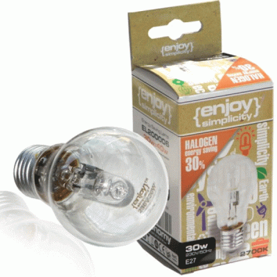 Λάμπα αλογόνου A55 E27 28W 220-240V θερμό φως 2700k 370lm ντιμαριζόμενη 2000h