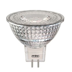 Λάμπα led MR16 GU5.3 5W 12V AC/DC 6500k ψυχρό λευκό φως 470lm δέσμης 36° ντιμαριζόμενη