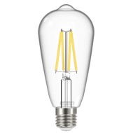Λάμπα led Filament clear αβοκάντο ST64 E27 4W 230V 4000k ενδιάμεσο λευκό φως 470lm δέσμης 320°